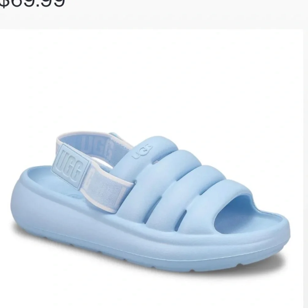 ❗️SOLD❗️Ugg Baby Blue Sports Yeah Eva Rubber Sandals Size 10 - Picture 1 of 7